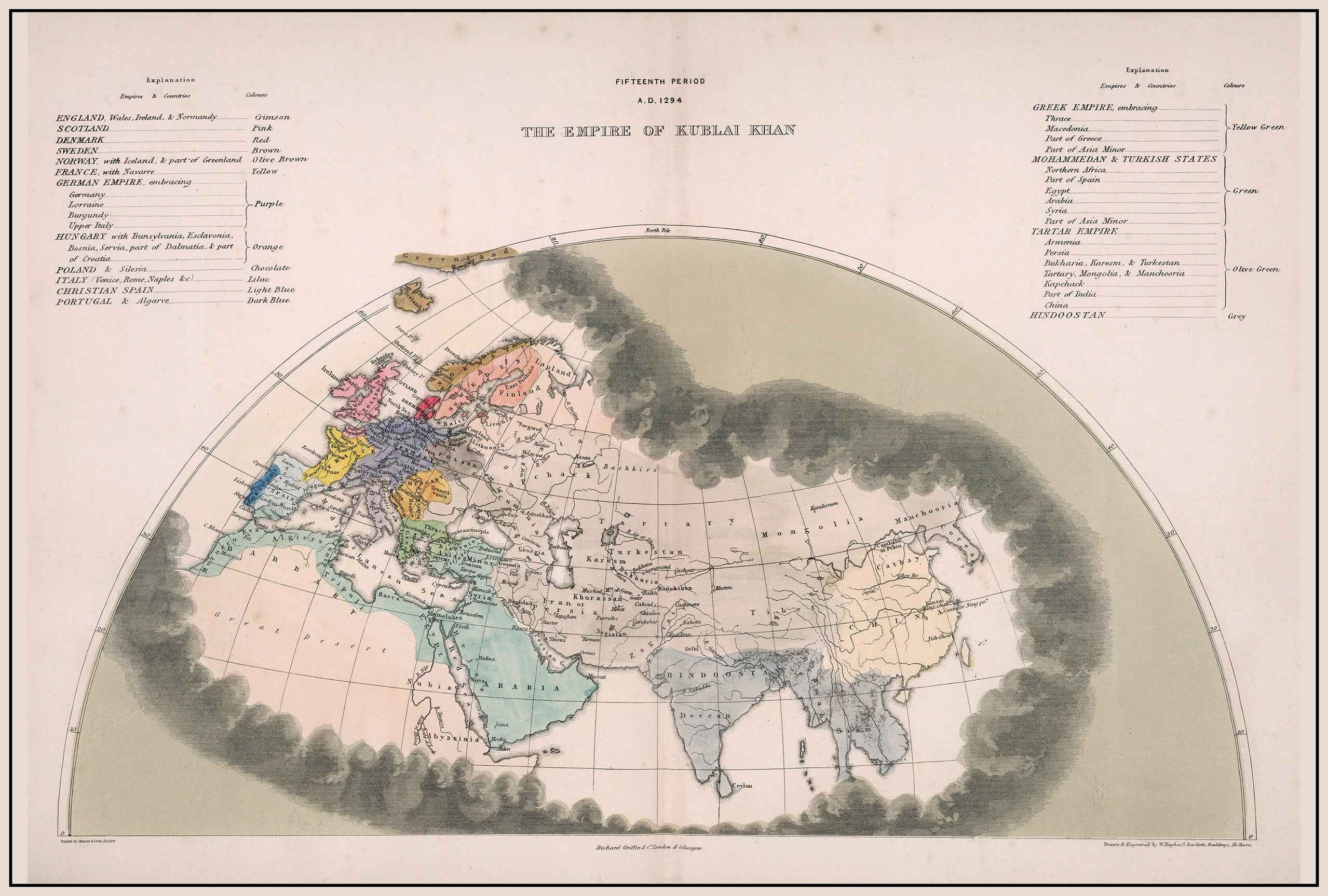 Mongol Empire in 1294 - Map of the Yuan, Ilkhanate, and Golden Horde - Strategy Maps
